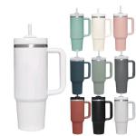 40oz Double Wall Stainless Steel Stan Car Metal Travel Coffee Mug Tumbler with