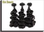 Unprocessed 7A Grade Virgin Hair Funmi Human Hair Double Drawn Weave Spanish