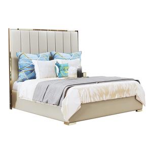 Wholesale Wholesale Luxury Modern High Headboard Leather Soft Bed SZ-LU004 from china suppliers