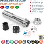 Metal Cable Gland Long Thread IP68, 304/316 Stainless Steel PG & Metric Cable