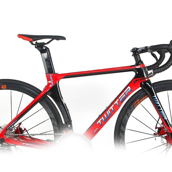 22 Speed Road Bike Carbon Fiber Inner Cable Frame Carbon T800 Thru Alxe 142mm Sram RIVAL 700c