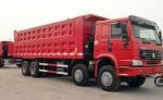 336 hp 8x4 heavy duty dump truck front lift HW76 cab , Howo tipper truck