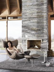 Wholesale Imola Chair with ottoman by Henrik Pedersen made by wool fabric or leather, Imola lounge chair,Imola leather chair from china suppliers