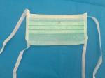 2 ply tie-on Non-woven ,green face mask for doctor in hospital