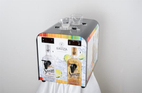 Double Refrigerated Liquor Dispenser , Gravity Fed Pour Wine Liquor Shot