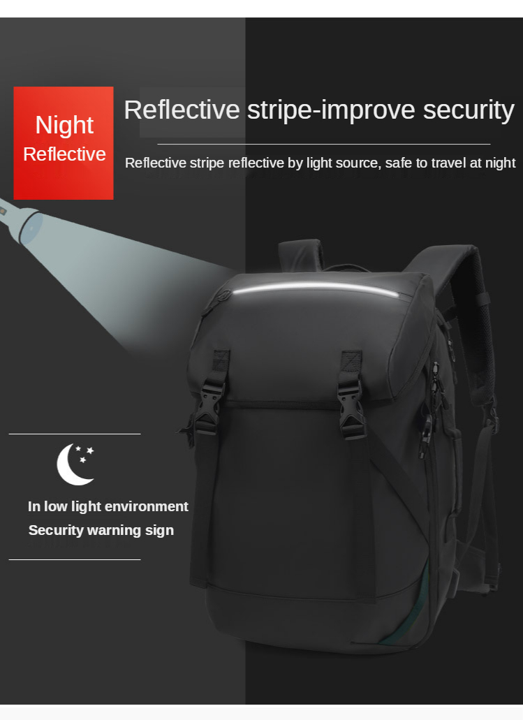 24L Multifunctional Oxford Softback Travel Fashion Backpack Water Resistant