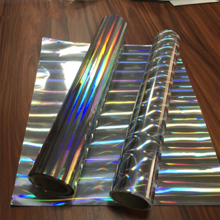 Standard Flexo Rainbow Silver Holographic Foil , Cold Foil Stamping For Packaging