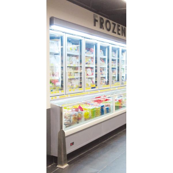 R404A Combined Refrigerated Food Display Cabinets Ice Cream Display Freezer