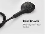 8-12 Inch Concealed Shower Faucet , Solid Brass Ceiling Shower Faucet Three