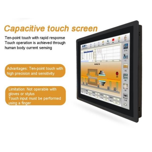 Metal Case Industrial Computer Monitor IP65 Waterproof 15 Inch Open Frame Touch Screen with USB RS232