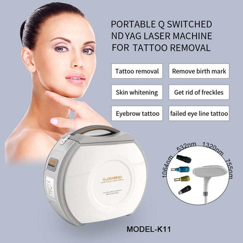 Portable Q Switch Nd Yag Laser Machine Pigment Removal