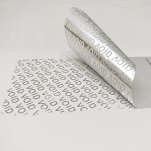 Wholesale Anti Counterfeit Tamper Evident Sticker Transfer Evident VOID Serial Number Labels from china suppliers