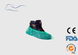 Wholesale CPE Plastic Disposable Shoe Covers ISO Certification Green Color 16 * 41CM from china suppliers