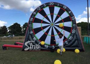 Wholesale 4 Meters High Outdoor Giant Inflatable Football Darts Board For Kids N Adults Interactive Games from china suppliers