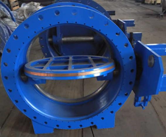 AWWA DN1000 Worm Gear Eccentric Butterfly Valve / Industrial Butterfly Valve