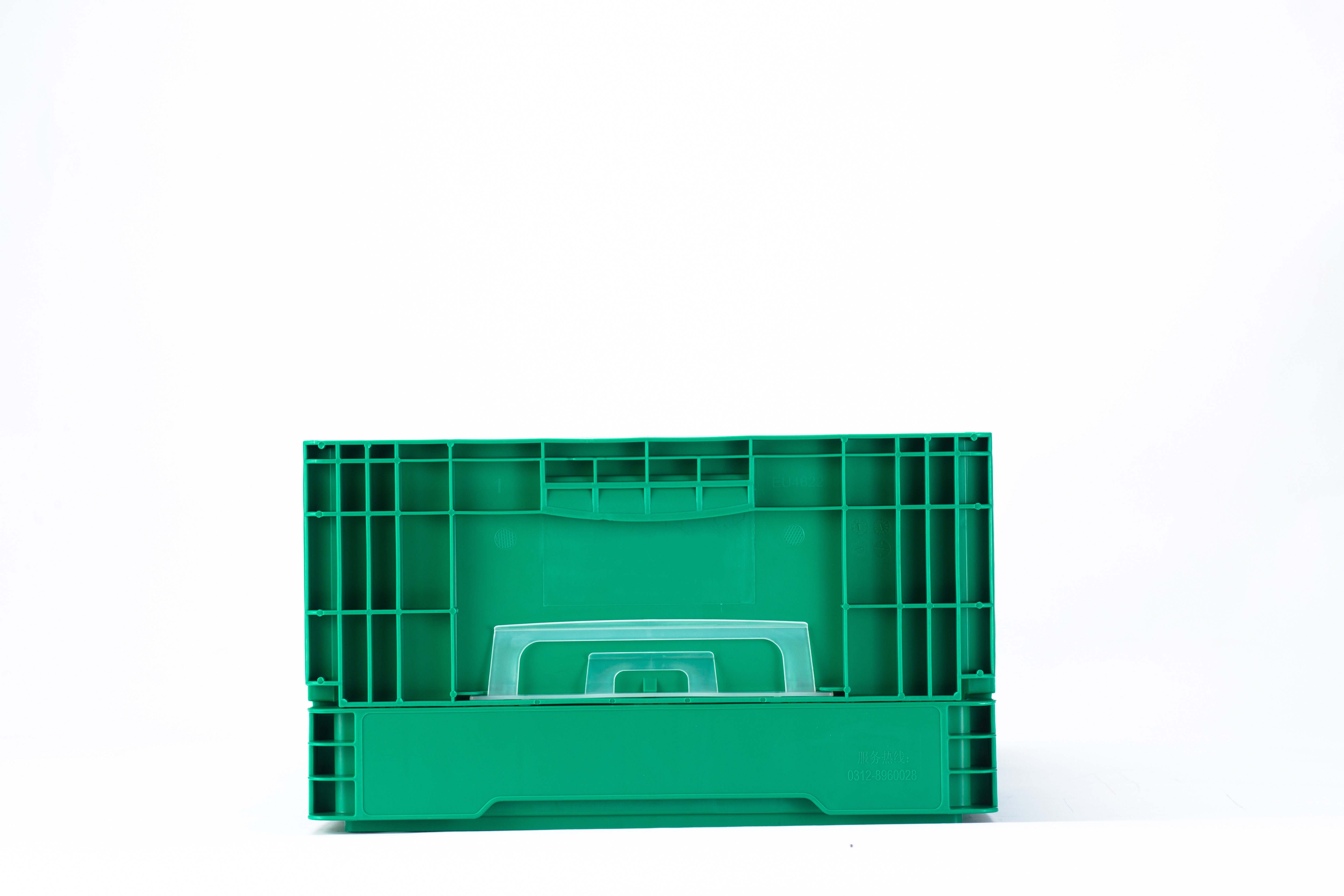 Blue Folding Container Collapsible Plastic Crate for Versatile Storage Solutions