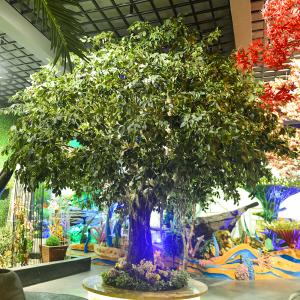 Wholesale Anti UV Artificial Banyan Tree Large Outdoor Foliage Plant UV Resistant Or Fire Retardent Leaves from china suppliers