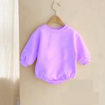 Warm New Born Rompers Long Sleeve French Terry Baby Sunday Sweatshirt Romper