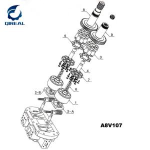 Wholesale Excavator spare parts A8V107 A8V86 A8vo55 Hydraulic Pump Parts from china suppliers