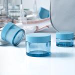 Label Sticker Blue PETG Plastic Face Cream Jar 10ml To 50ml