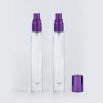 Thick Wall Cosmetic Glass Bottles Pump Sprayer Clear 10ml Round Shape