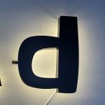 Outdoor And Indoor Luminous Letters Stainless Steel 3d Led Metal Backlit Letter