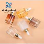 Luxury Cosmetic Empty Amber Clear Essential Oil Glass Dropper Bottle 30ml 100ml