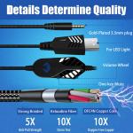 RGB Audifonos Gamers Oil Pastel Wired Over Ear Headphones For PC Xbox One PS5