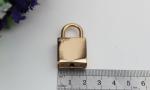 Handbag hardware wholesale light gold zinc alloy metal decorative lock and key