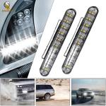 Waterproof Driving Headlight Lamp White Yellow DRL LED Daytime Running Lights