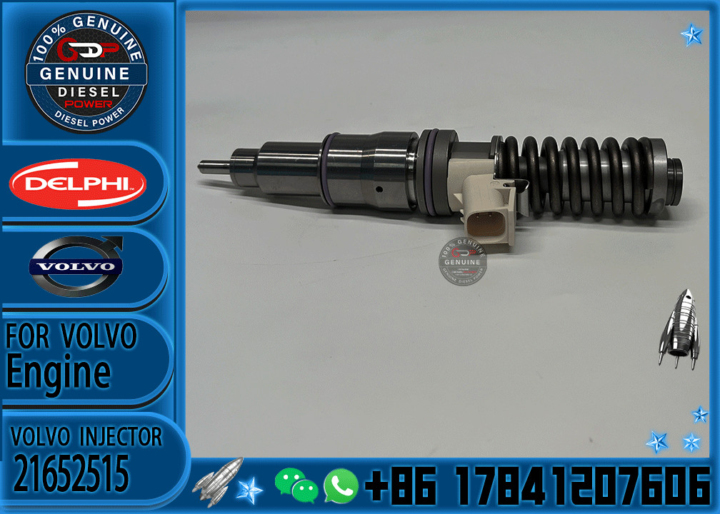 Common Rail Fuel Injector 21652515 BEBE4P00001 for Volvo MD13 D13 Truck FH420 FM380 FM420 FMX420 Engine Heavy Truck