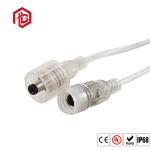 Male Female 2.1m PA66 Plastic PVC Waterproof DC Connector