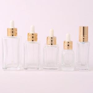 Wholesale 0.5oz 1oz 2oz 3oz Clear Fluted Glass Empty Dropper Bottles For Perfume Eye Oil from china suppliers