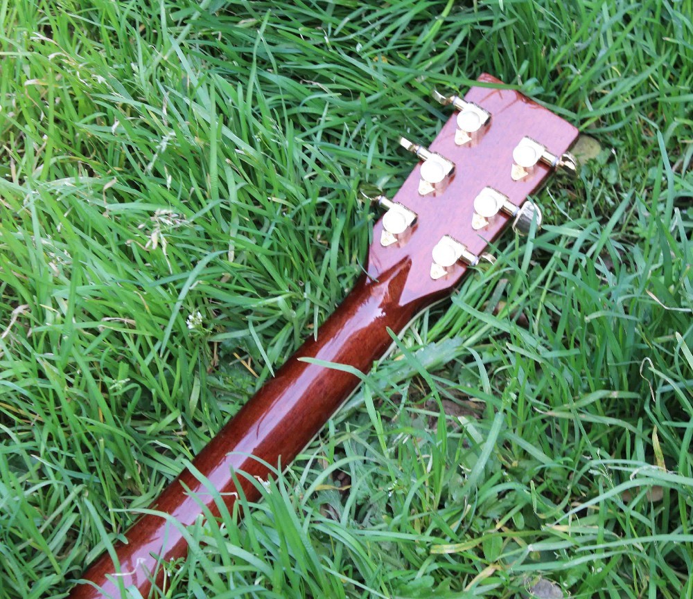 Factory 41 inch Koa wood acoustic guitar,Ebony fingerboard Abalone inlays D45k style koa guitar,Free shipping