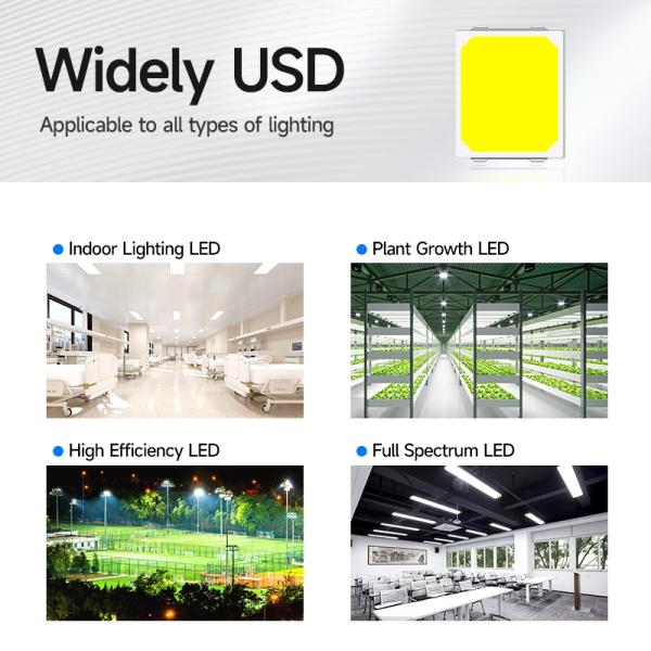 Low Power 2835 SMD LED Chip 3000K Warm White 11-12LM 120° Wide Beam Angle Stable Performance Long Lifespan