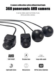 Wholesale 360Deg Vehicle Night Vision Car Camera Surround Panoramic View 12VDC from china suppliers