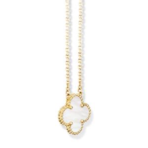 Wholesale VCA VCARA45900 Vintage Alhambra pendant yellow gold white mother-of-pearl from china suppliers