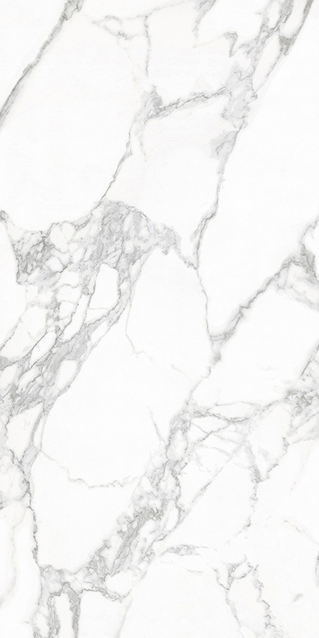 64"*128" Foshan Indoor Porcelain Tile Italy Design Carrara White Marble Look Full Polished Glazed Porcelain Floor Tiles