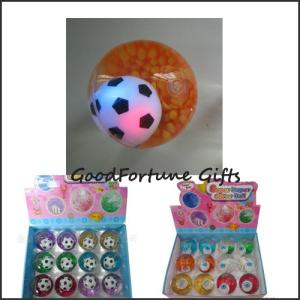 Wholesale Promotion football led flash Bouncy bouncing ball toy printed logo from china suppliers