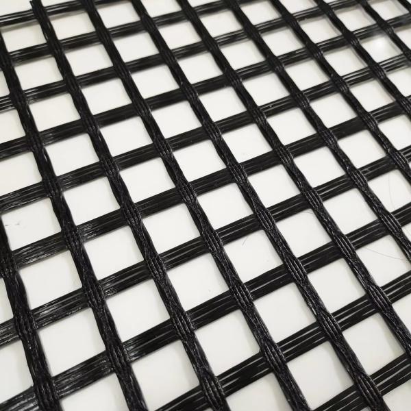 High Temperature Resistance Mesh Size 25.4mm Tensile Strength 150 Reinforcement Fiberglass Geogrid Asphalt Pavement