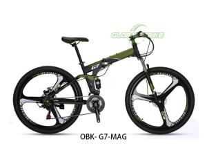 Wholesale Steel Foldable Mountain Bike , Comfortable Riding Foldable Bicycle For Adults from china suppliers
