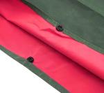 Olive Green OXFORD Fabric Heavy Duty Rain Poncho Comfortable Rainwear