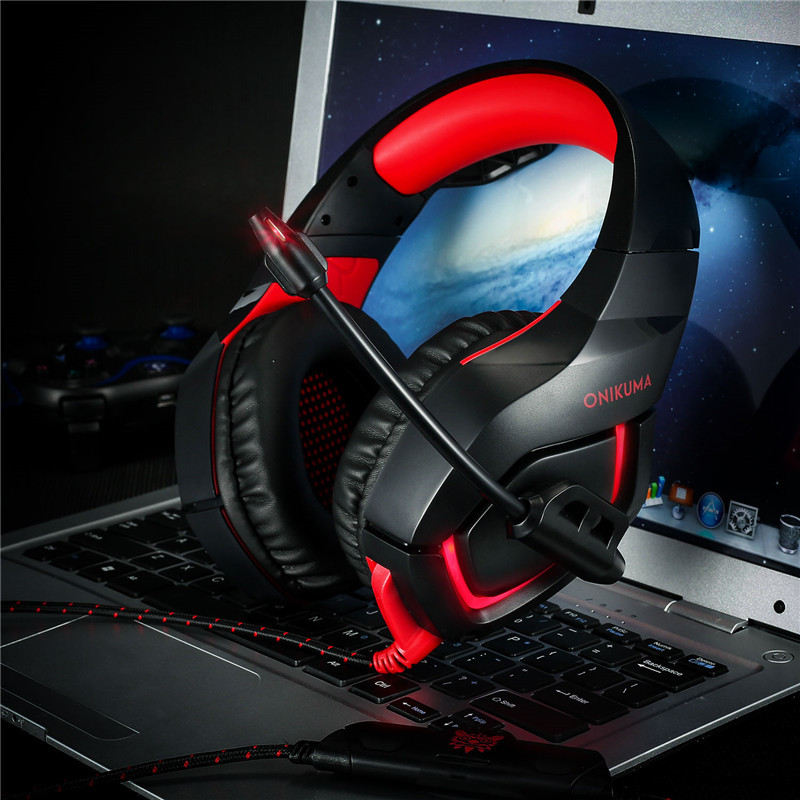50mm 2.2kohm Onikuma K1b PS4 Gaming Headset With MIC