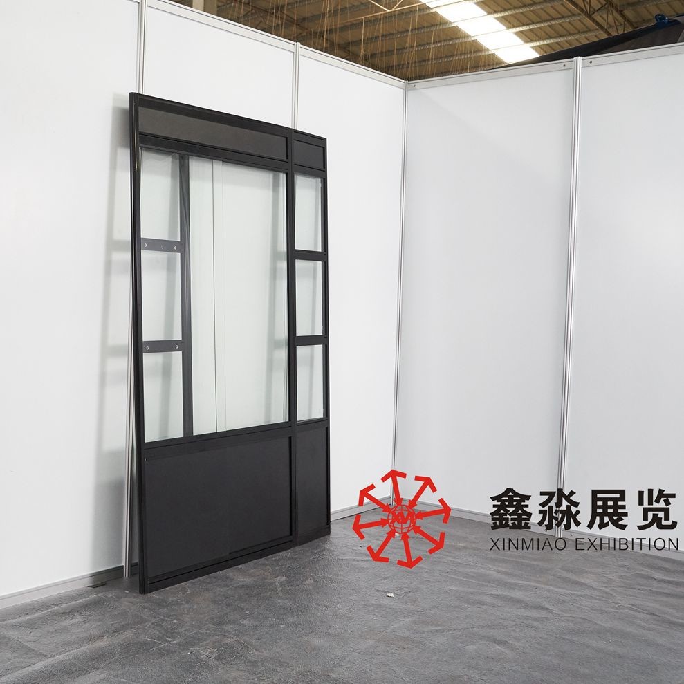 Aluminum Foldable Showcase, rentable foding cabinet for display, exhibition foding glass+aluminum+MDF panel showcase