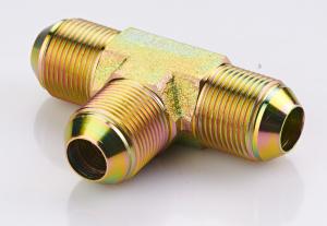 Wholesale Sae J514 Hydraulic Hose Tee Fittings / Jic Tube Fittings Forged Technics from china suppliers