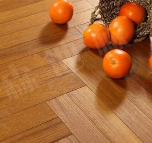 Wholesale slight brushed burma teak herringbone engineered wood flooring; fishbone teak wood floor from china suppliers