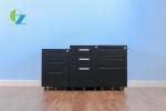 Under Desk Office Mobile Pedestal Cabinet 3 Drawers With Black Color