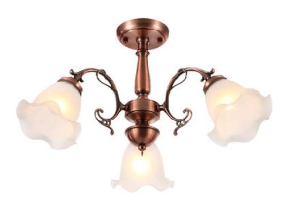 Lily Of the Valley European Style Red Bronze Chandelier for living room energy