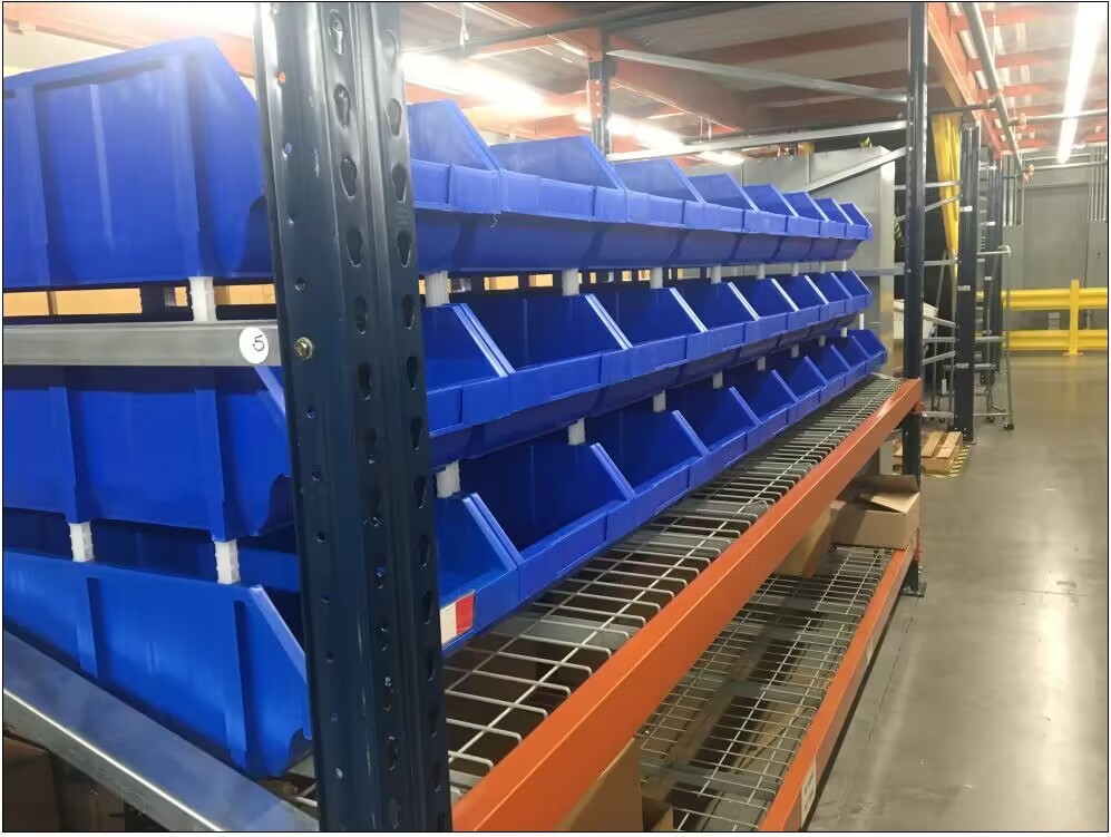 PP PE Plastic Large Small Industrial Stackable Hang Warehouse Spare Parts Tool Shelf Picking Storage Bin Wholesale