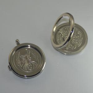Wholesale Fashion High Quality Fashion Stainless Steel Round Shapped Necklace Pendant LPR402 from china suppliers